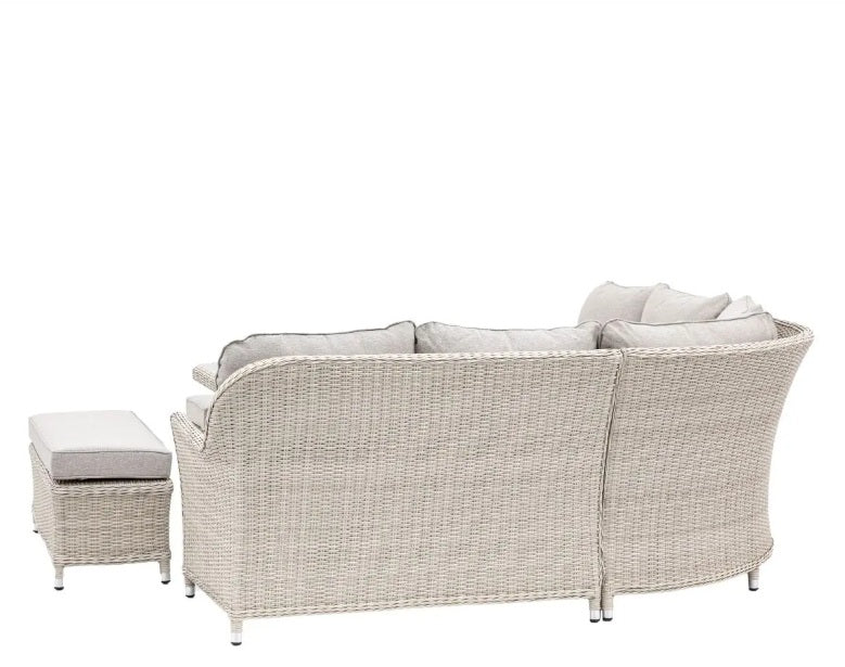 Holton Corner Square Dining Set with Fire Pit