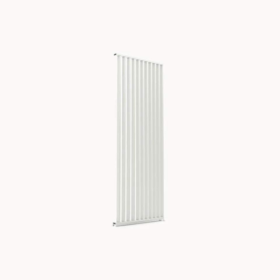 Titan Aluminium Vertical Louvre Side Panel - Single Panel in Grey