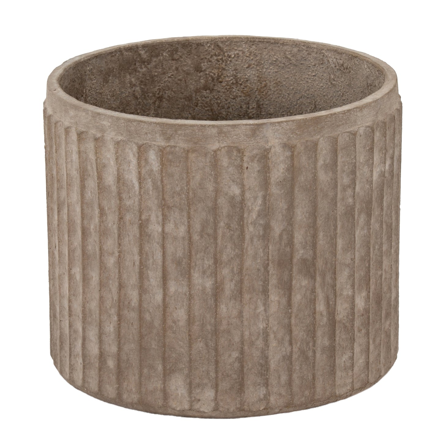 Umber Fluted Cylinder Set Of 4 Planters
