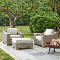 Capri Collection Outdoor Foot Stool - 3
