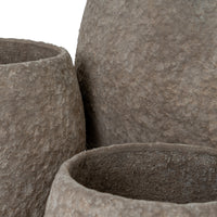 Umber Pot Belly Set Of 3 Planters - 2