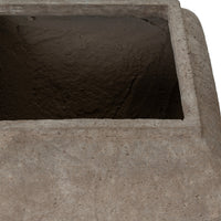 Umber Square Drum Set Of 2 Planters - 2