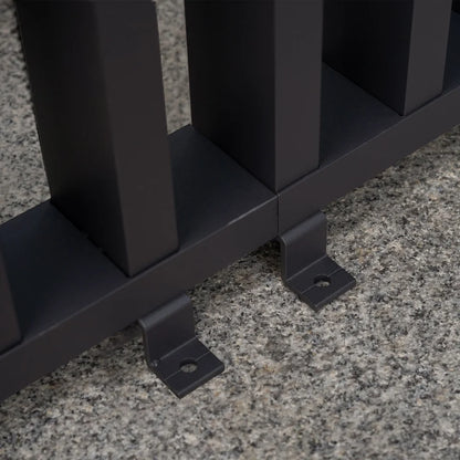 Titan Aluminium Vertical Louvre Side Panel - Single Panel in Grey