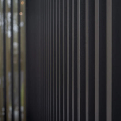Titan Aluminium Vertical Louvre Side Panel - Single Panel in Grey