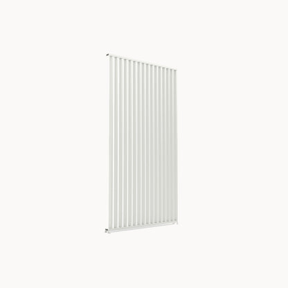 Titan Aluminium Vertical Louvre Side Panel - Single Panel in Grey