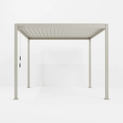 Proteus Lite Metal Pergola in Pebble - Free Standing