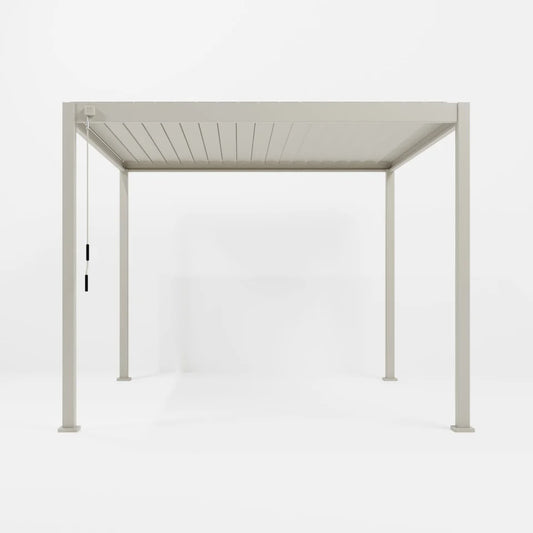 Proteus Lite Metal Pergola in Pebble - Free Standing
