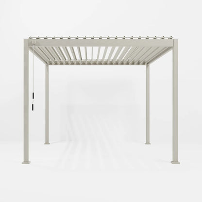 Proteus Lite Metal Pergola in Pebble - Free Standing