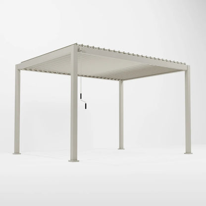 Proteus Lite Metal Pergola in Pebble - Free Standing