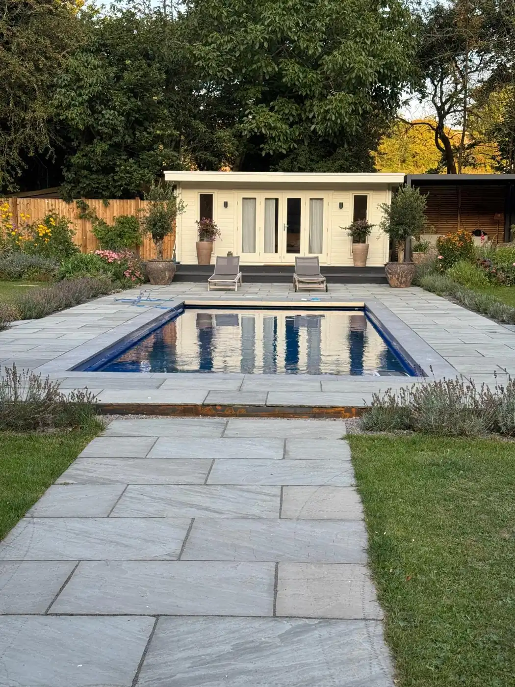 Pool, terrace and garden room from the same Kent project