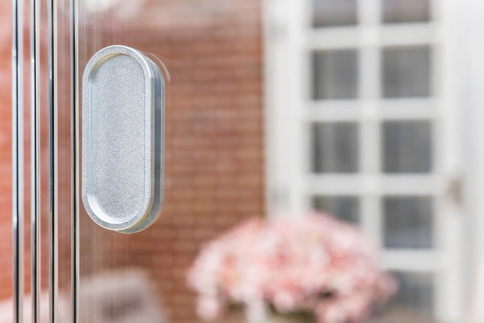 Glass door handles