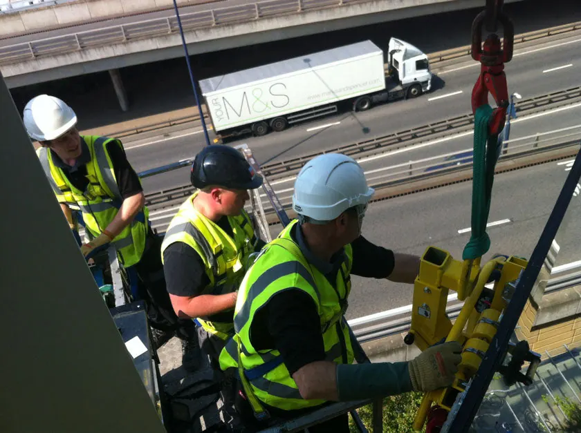 High-level glazing repairs